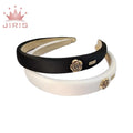 JIRIS Elegant Decorative Camellia Headband Retro Designer Fabric Headbands Women Hair Accessories Fashion Flower Headwear