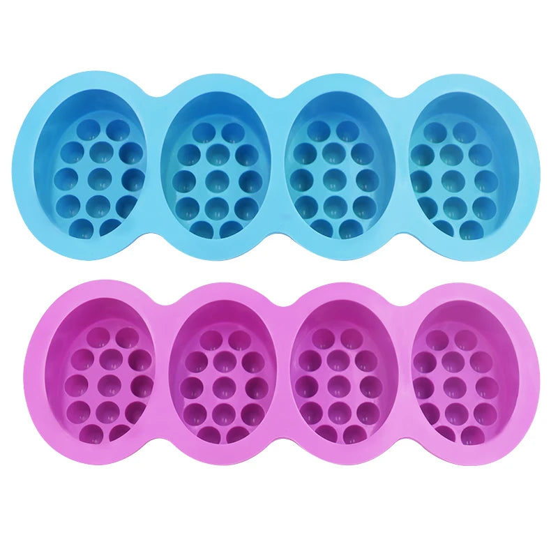 Soap Making Handmade Molds Easy to Demould Massage Soap Silicone Bar