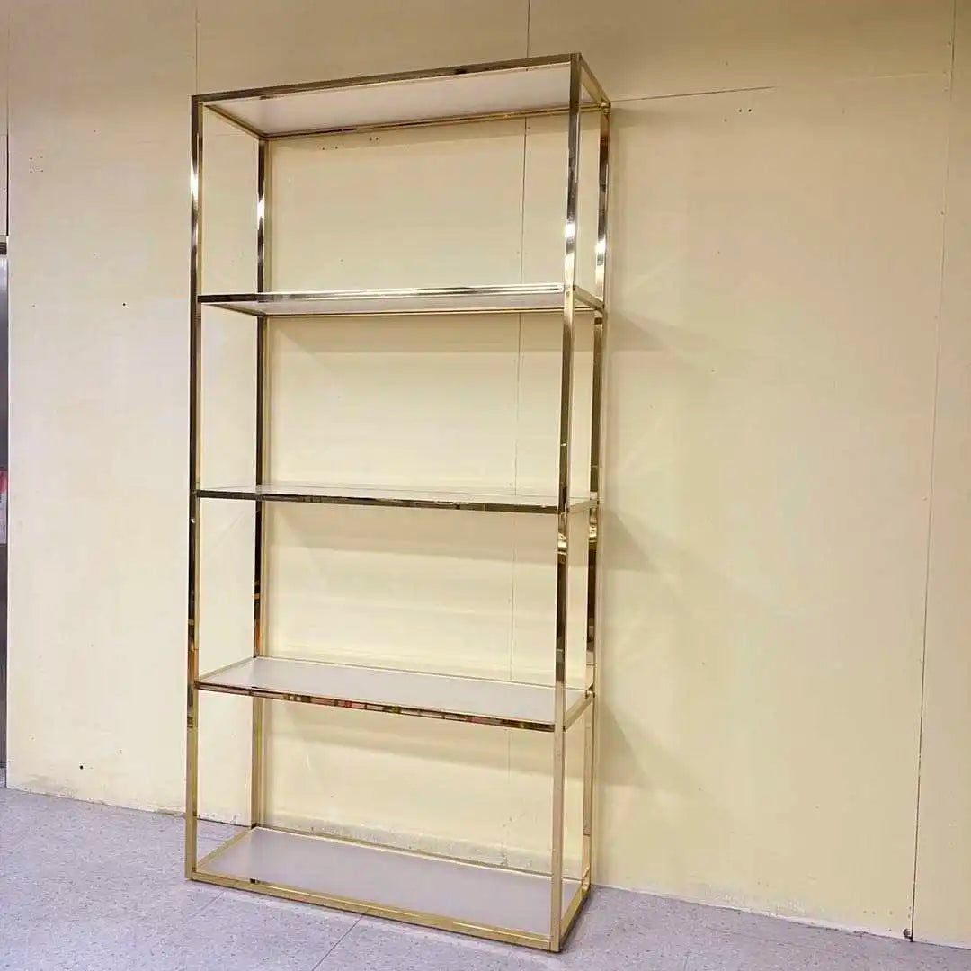 Modern Convertible Gold Metal Shoe Rack with Multi-layer Dust-proof Design for Home Furniture and Commercial Use