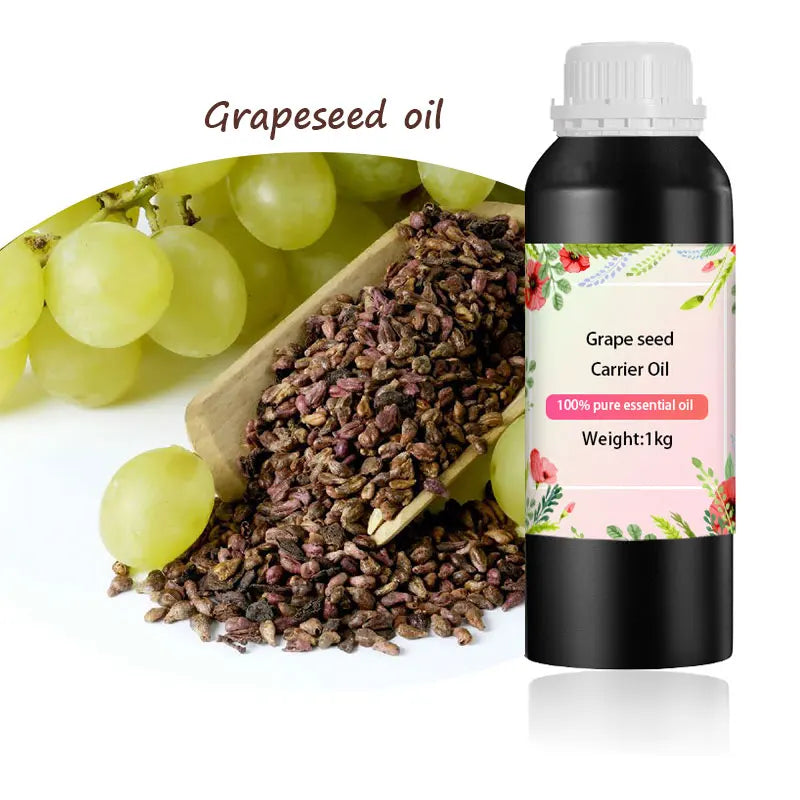 Factory Supply Cosmetic Grade 100% Pure Natural Grapeseed Oil Bulk Price Cold Pressed Organic Grape Seed Oil