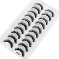 Wholesale Vendor Real 3d Mink Lashes Tray 25mm Natural Wispy for 5d Faux Mink Strip Eyelashes Luxury 25-30 Wears 10 Pairs