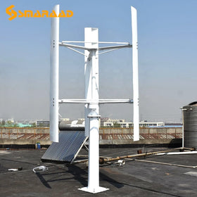 2KW SH Vertical Axis 48V 96V Aluminium Alloy Blades Eolienne Verticale 2000w Generator Wind Turbine