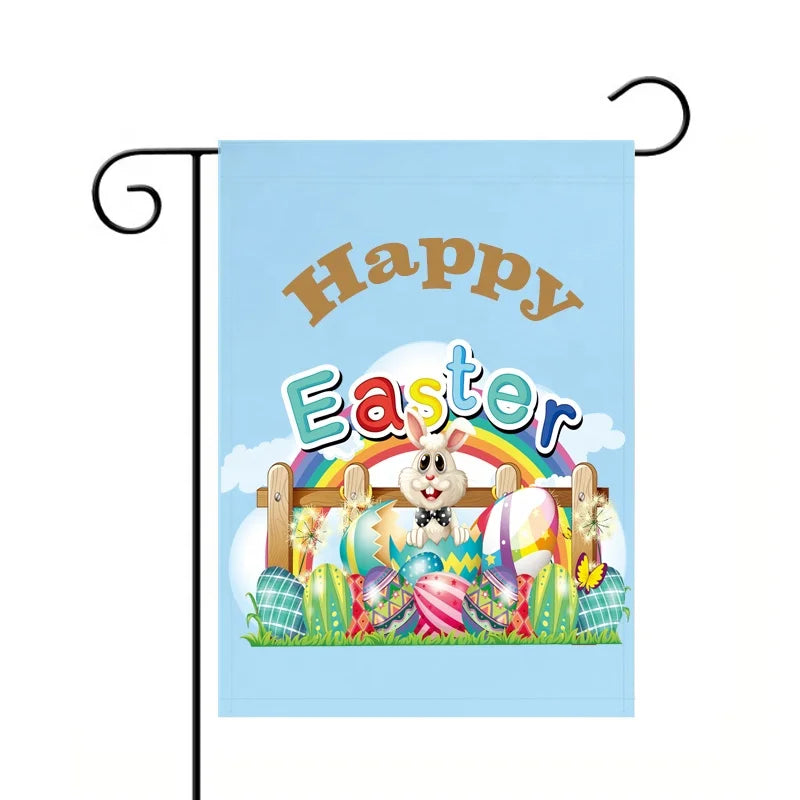 Custom Digital Printing Double Sided Holiday Decorative Garden Flag
