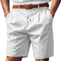 Men's Summer Polyester Loose Casual Breathable Shorts Custom Work Hot Shorts Elastic Waist Mid Waist Type Knitted ODM OEM
