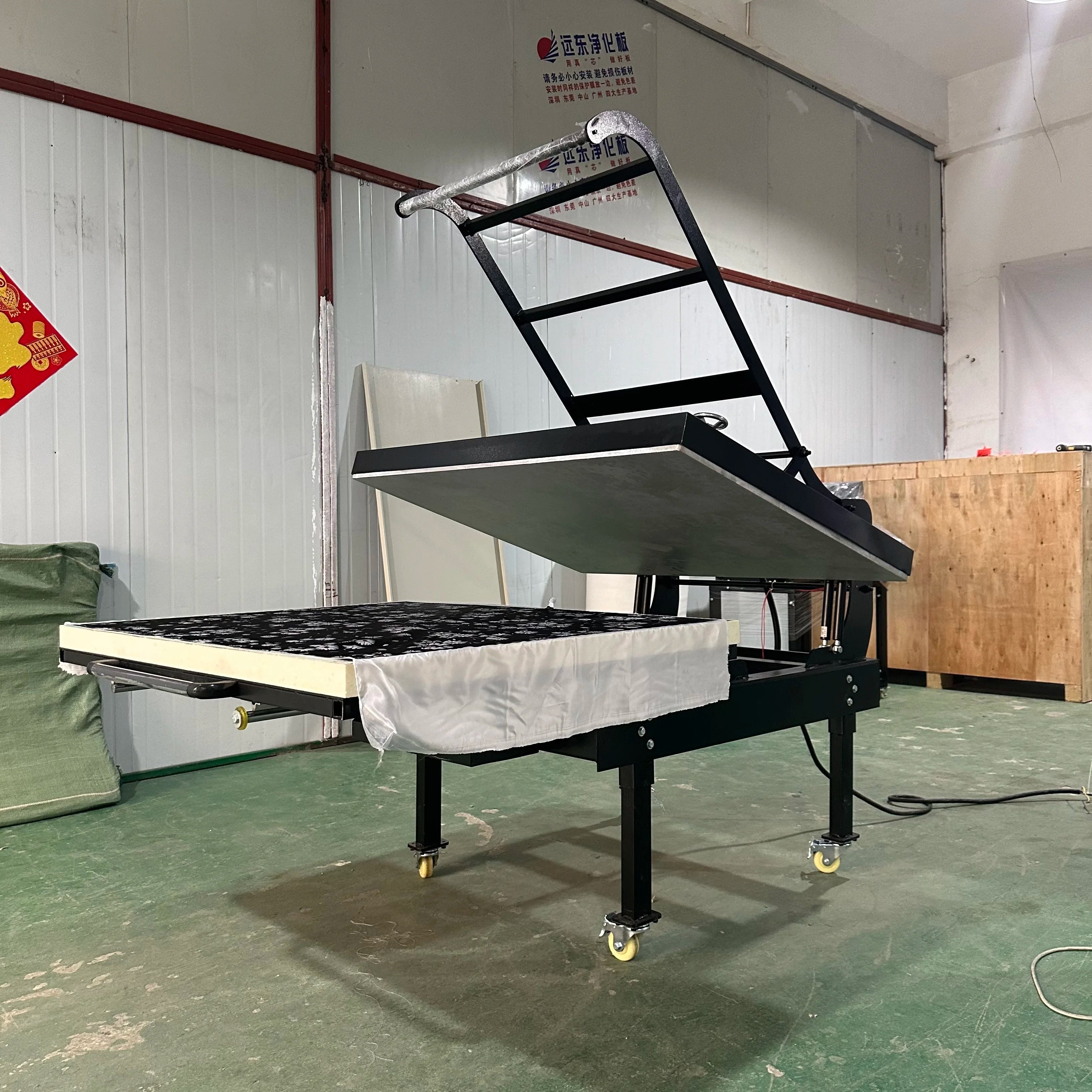 High Pressure Electric Hot Stamping Machine T-Shirt Brocade Banner Printing Heat Transfer New Condition Plate Pressing Equipment