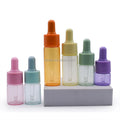 5ml 10ml 15ml 20ml Customized Flat Shoulder Transparent Colorful Glass Cuticle Oil Bottle Glass Serum Dropper Bottle