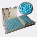 Eco-friendly Waterproof Linen Acupuncture Mat Pillow Set Non-Slip Lotus Spikes Coconut Acupressure Mat Yoga Pilates Fitness