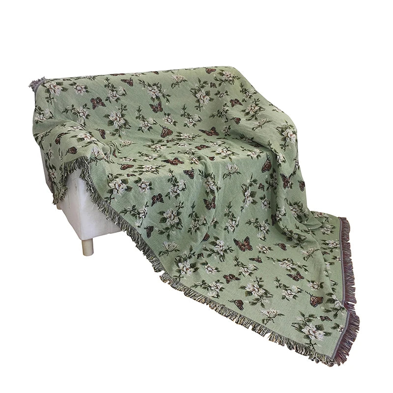 Good Quality Jacquard Custom Throw Woven Blanket
