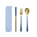 Portable Flatware 18/10 Stainless Steel Cutlery Set Travel Utensil Spoon Fork Chopsticks