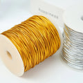 Jewelry Packaging Thin Elastic Thread Metallic Tinsel Cord Rope for Craft Gift Wrapping Christmas Jewelry Making