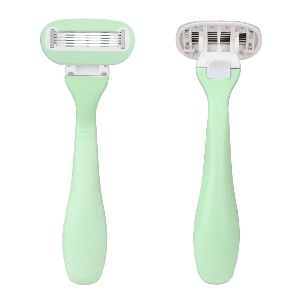 Lady Women razor System Razor Replaceable Refills with 5 Blades for Smooth Shaving