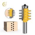Bearing Finger Joint Router Bits Carbide Joinery Wood Milling Cutter 1/2 Inch Shank Reversible Finger Glue Joint Router Bit