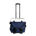 TR-Wheeled Portable 18L Plastic Trolley Speaker Cooler Box with Custom Logo 5.0 Days Ice Retention for Wine Food & Cans