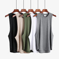 High Quality Mens Breathable Sleeveless Fitness Tank Top Summer Gym Muscle Blank Drop Armhole Tank Top