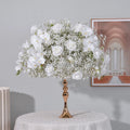 Luxury Wedding Table Centerpiece Large Ivory White Rose Flower Ball Artificial Luxury Wedding Realistic Christmas Easter