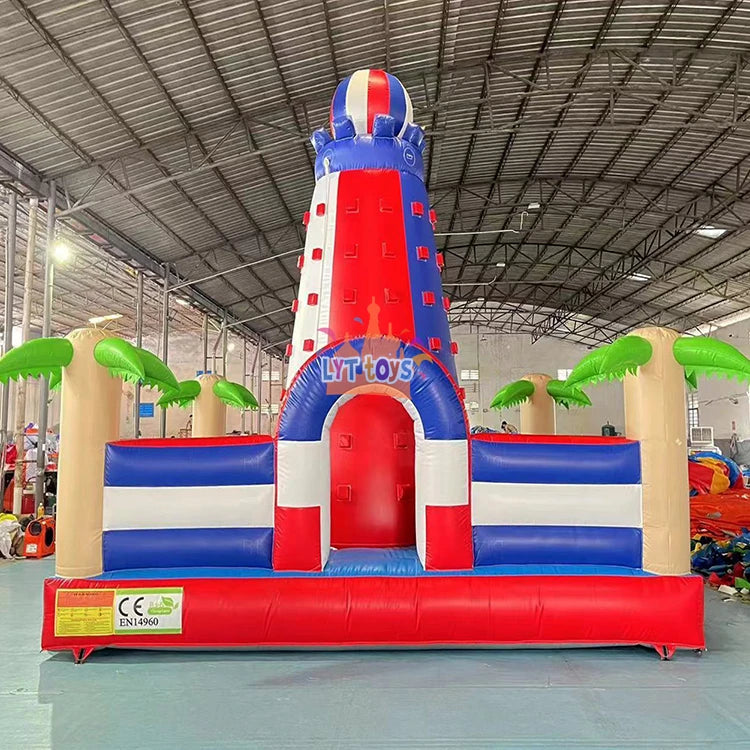 Commercial Outdoor Games Inflatable Climbing Wall Slide Inflatable Rock Climbing Wall