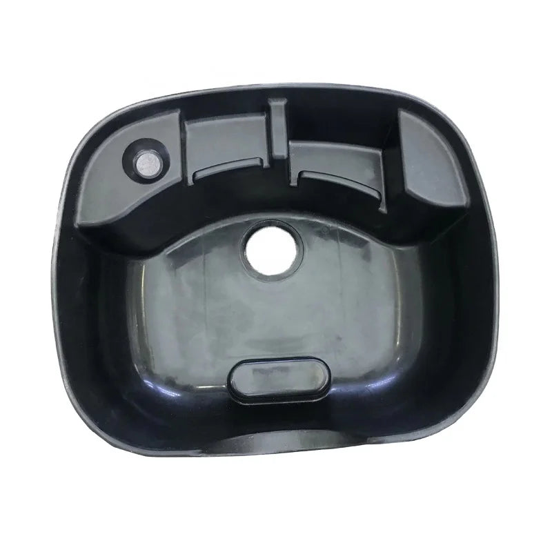 Modern Design Plastic Commercial Comfortable Hair Salon Shampoo Chairs Black Ceramic Basin Hairdressing Shampoo Bowl Backwash