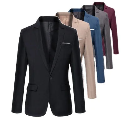 Guangzhou Auyan Customized Men's Slim Suit Jacket Casual Young Single New Jacket for Handsome Young Men