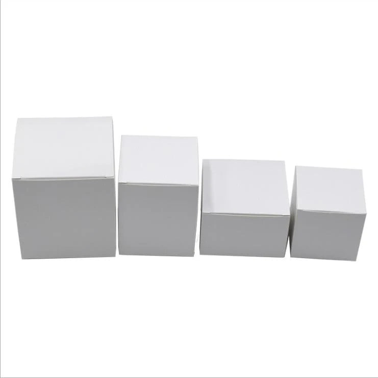 Factory Price 3x3x5cm Paper Boxes General Purpose White Small Gift Box Packaging square Blank Cardboard Box Spot