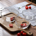 Factory Supplier Round Simple Glass Bowl Kitchen Glassware Food Storage Container Glass Soup Salad Noodle Glass Bowl