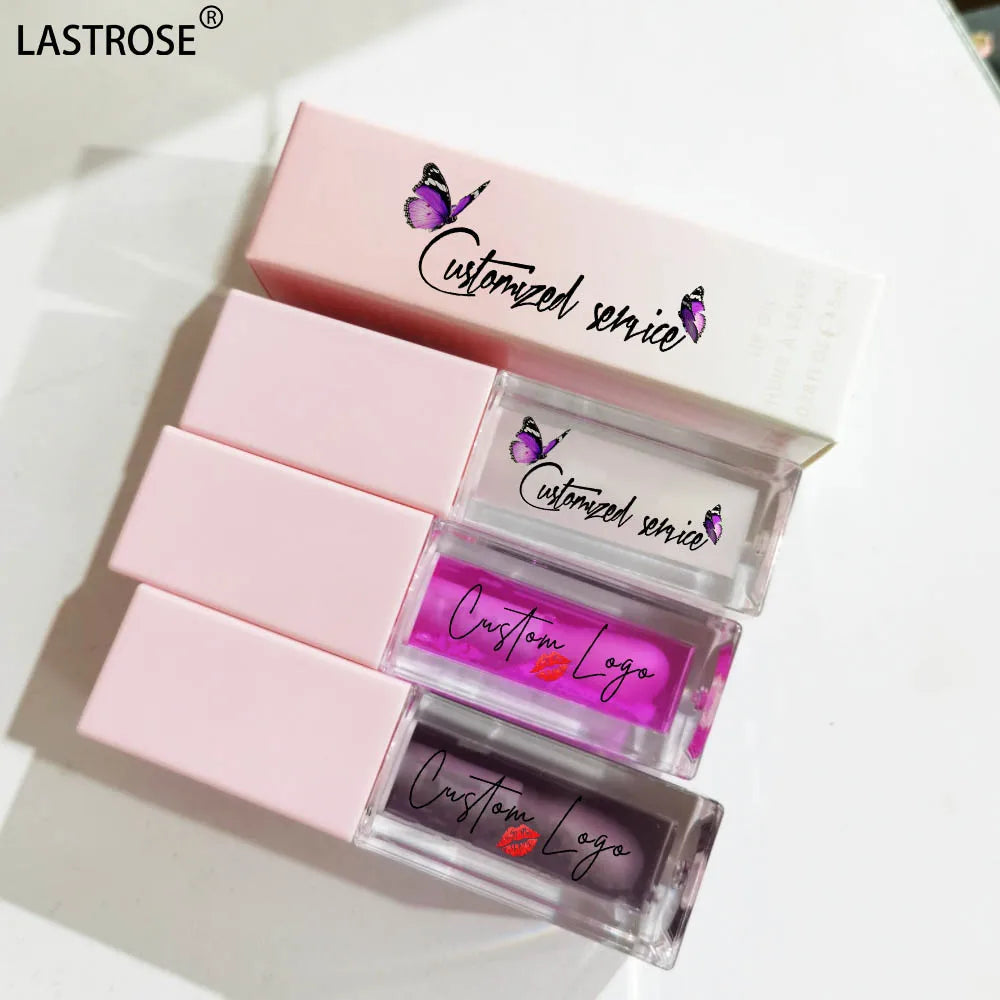 Wholesale Fruit Flavor Vegan Lip Oil Tint Private Label Moisturizing Lip Plumper Oil
