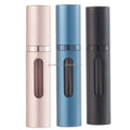 5ml Portable Mini Refillable Perfume Bottle Aluminum Pocket Travel Pump Sprayer Engraving