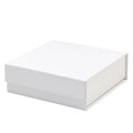 Low MOQ Recyclable Rigid White Magnetic Closure Gift Box with Magnetic Catch