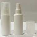 10ml 100ml HDPE Round Lotion Bottles with Roll on Sealing Screen Printing Opaque White for Skin Care Serum