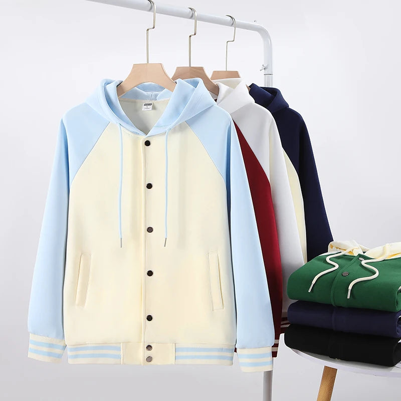 2024 Running Tracksuit Jacket Clothing School Student Zipper up Hoody Sportswear for Men