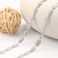 High Quality New Trend Stainless Steel Cubic O Shape With Fancy Pattern Chain for Women Men Classic Titanium Accessories