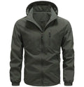 Winter Ski Outdoor Man Soft Shell Jacket Solid Color Hooded Waterproof Mens Sport Hiking Jackets