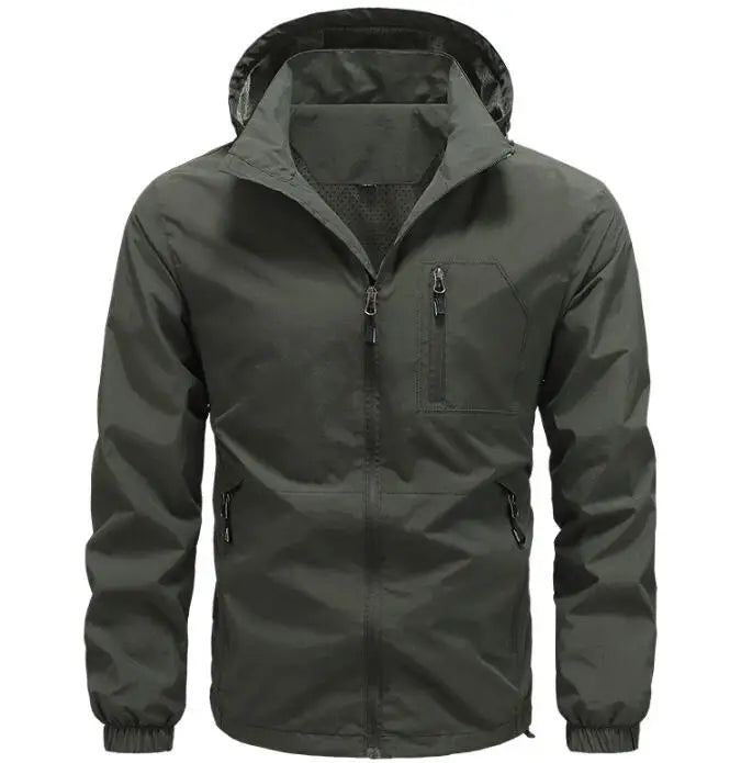 Winter Ski Outdoor Man Soft Shell Jacket Solid Color Hooded Waterproof Mens Sport Hiking Jackets