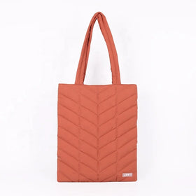 CHANGRONG Custom Lightweight Nylon Women's Large Quilted Puffer Tote Bags with Zipper Closure Multi-color Fashion