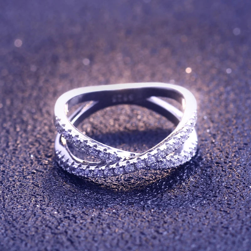 Lab Grown Diamond Eternity Silver Ring 14k White Gold Diamond Ring 925 Silver China Cz Rings