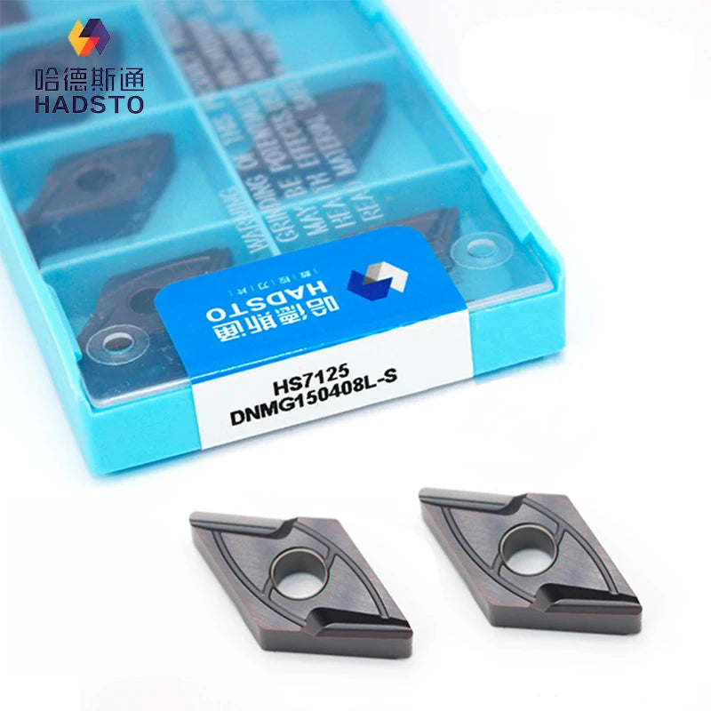 HADSTO CNC Tungsten Carbide Inserts DNMG150404 150408L-S HS7125 Customizable Universal Material Processing Cutting Tools