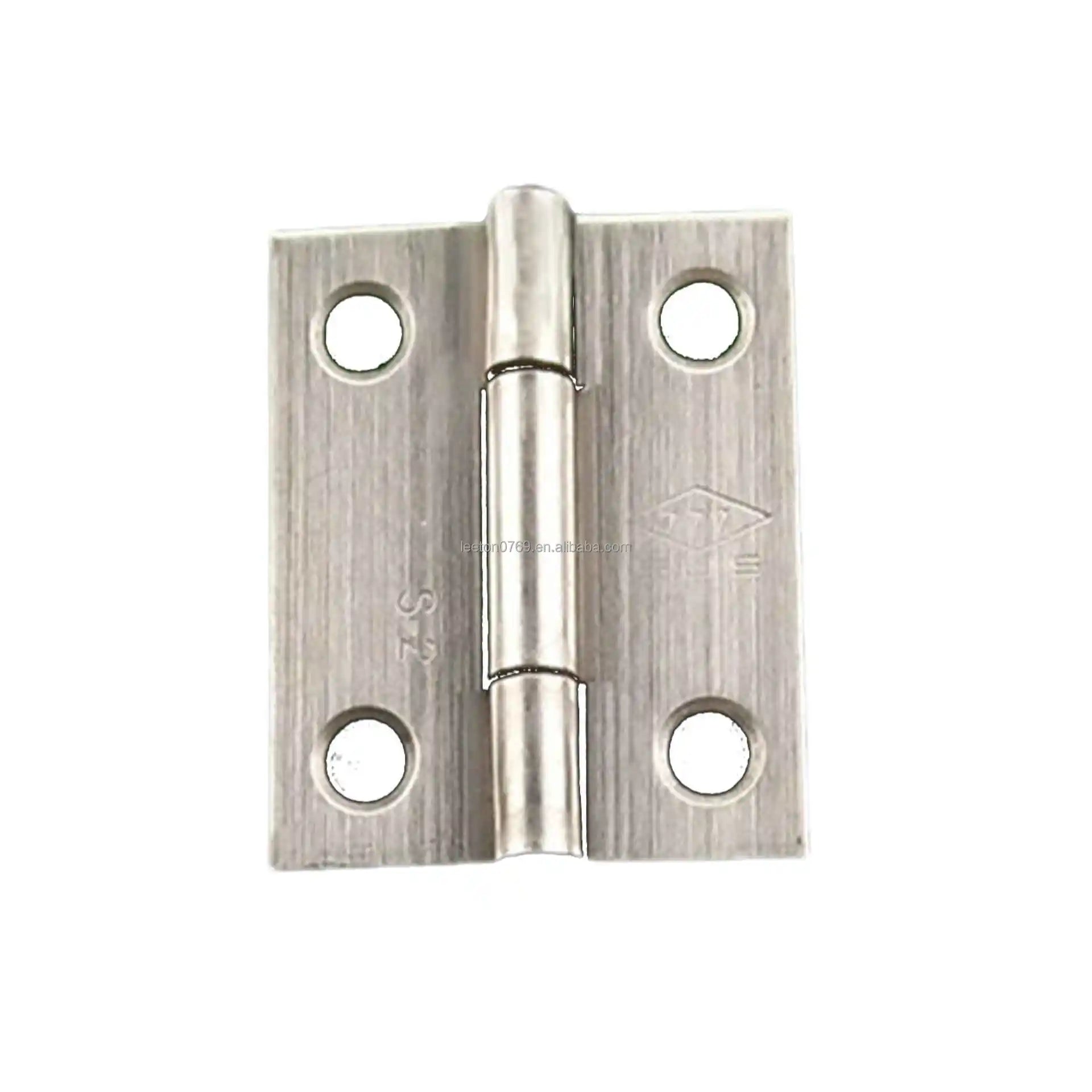 Stock Supply 1.5 Inch 38 X 30.5 X 1.1mm Stainless Steel Butt Hinge for Furniture