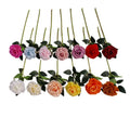 New Arrivals 12cm Long Stem Single Faux Silk Roses Artificial Flowers Rose for Home Decor