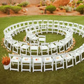 Modern Wimbledon Resin Plastic Folding Chair for Outdoor for Restaurant Hotel Garden Wedding Villa Camping