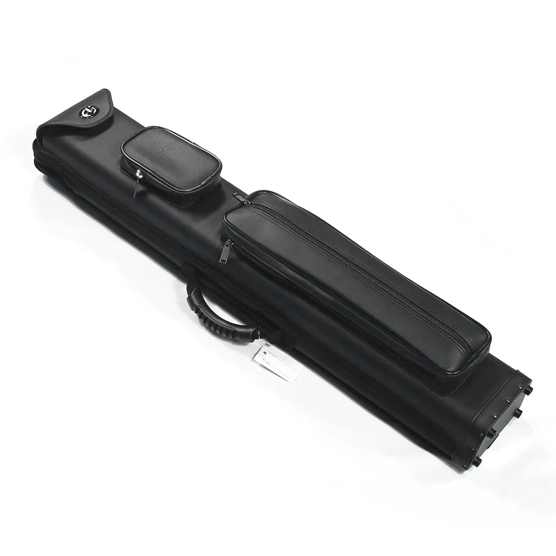 High-end Leather 3x5 Black 1/2-pc Pool Cue Case Bag 3Butts 5Shafts Carry 3B5S Billiard Pool Cue Sticks Case on Sale
