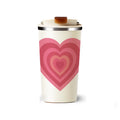 2025 Stainless Steel Insulated Travel Tumbler Hot and Cold Coffee Mugs with Ceramic Coffee Cup and Lid