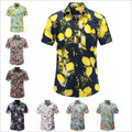 Supplier Custom Logo Fancy Island Printed Floral Hawaiian Shirts Men Wholesale Breathable Flannel Casual Shirt