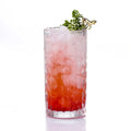 European style mojito straight cocktail glass juice long island iced tea cup embossed flower highball glass