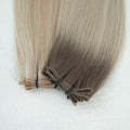 Virgin European Natural 12a Russian Grade Genius Weft Top Quality 180g Sew in Human Hair Extensions Human Hair
