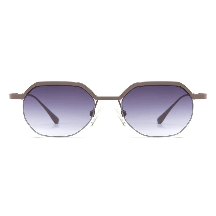 Fashion Hot Sale Men Sunglasses Latest Design Half Frames Sunglasses UV400 Nylon Lens Metal Sunglasses