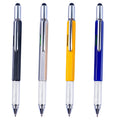 2021 Multifunction 6 in 1 Tool Pen with Ruler Level Two-Head Screwdriver Stylus Ball Pen