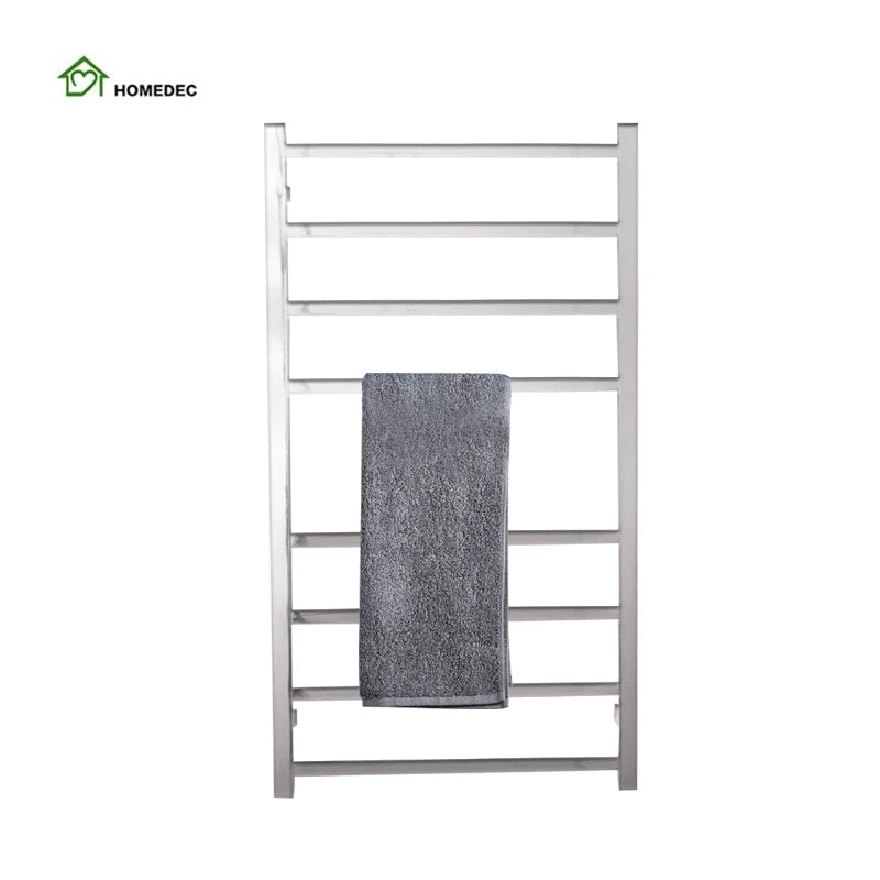 Wall Mounted Electric Stainless Steel Drying Towel Rack Hot Towel Warmer With Timer