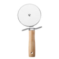 Stainless Steel Pizza Cutter Wooden Handle Small Kitchen Utensil for Cutting Cheese Whisking Eggs Miscellaneous Kitchen Gadgets
