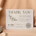 Custom Thank You Card Free Design | Fancy Paper Business Greeting & After-Sales Service Card Printing for Small Business