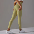 2024 Wholesale Trendy High Waist Full Length Yoga Leggings Women Seamless Spandex/Nylon Sports Elastic Scrunch Butt Fitness