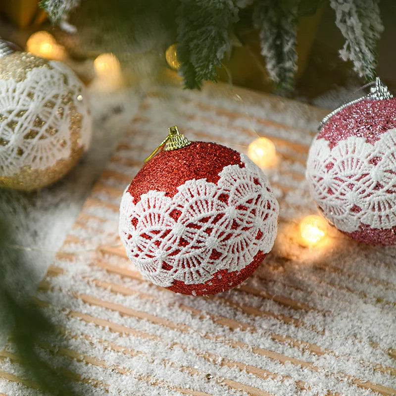 Gangheng Navidads Promotional Adornos Para Arbol De Navidads Luxury 8cm Red  Bolas De Navidads